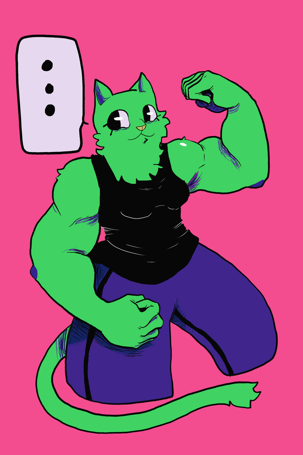 Buff Kitty side B by 3branden on DeviantArt