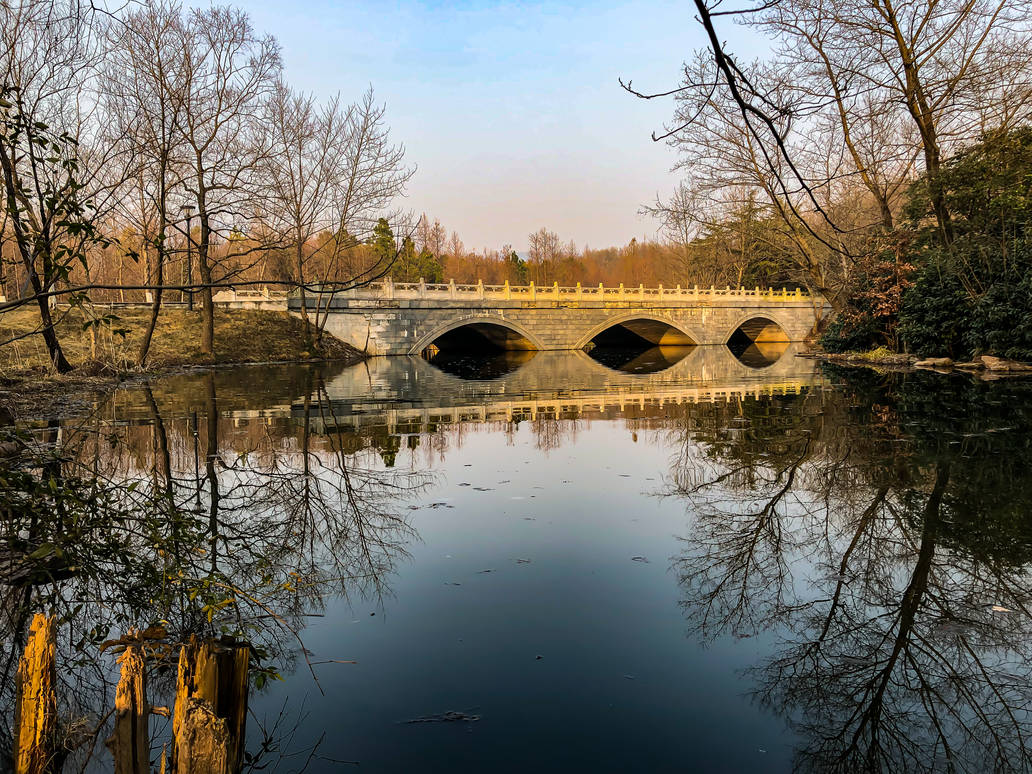 Reflective bridge by secondlifep on DeviantArt