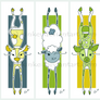 Stretchy animal Bookmarks2