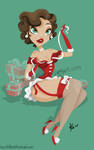 xmas pin up by kinkei