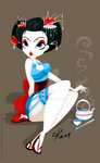 Geisha pin up by kinkei