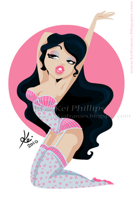 Baby Pink pin up