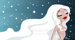 snow hair by kinkei