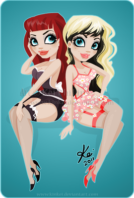 twin pin ups