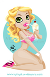 milkshake pin up by kinkei