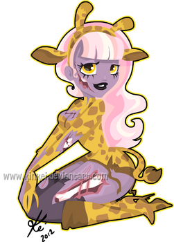 zombie giraffe pinup