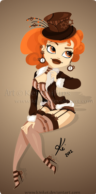 steam punk pin up