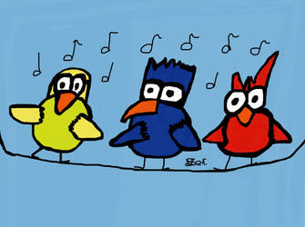 Colored Birds.