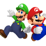 Mario And Luigi Superstar Saga Boxart Pose Render