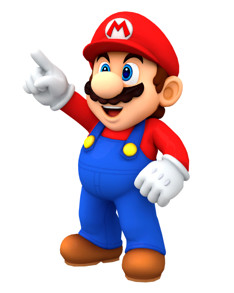 Mario Pointing At Rope Mario Pointing Render by Nintega-Dario on DeviantArt