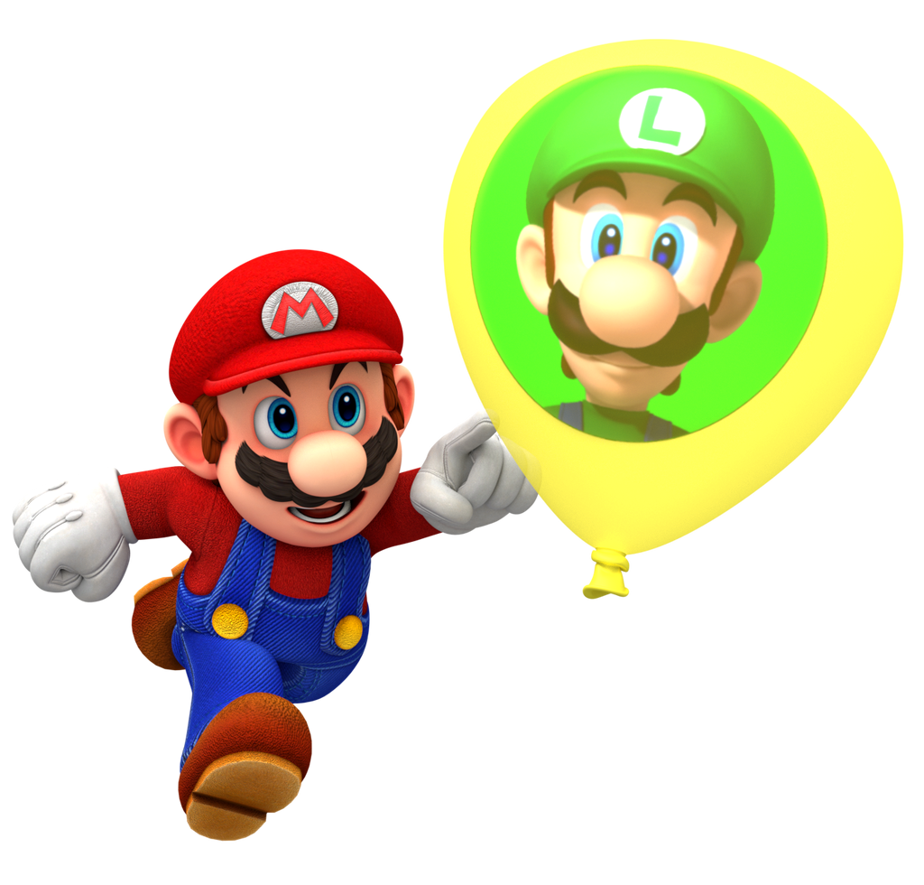 Mario Playing Luigi's Balloon World Render by Nintega-Dario Mario Playing Luigi's Balloon World Render by Nintega-Dario