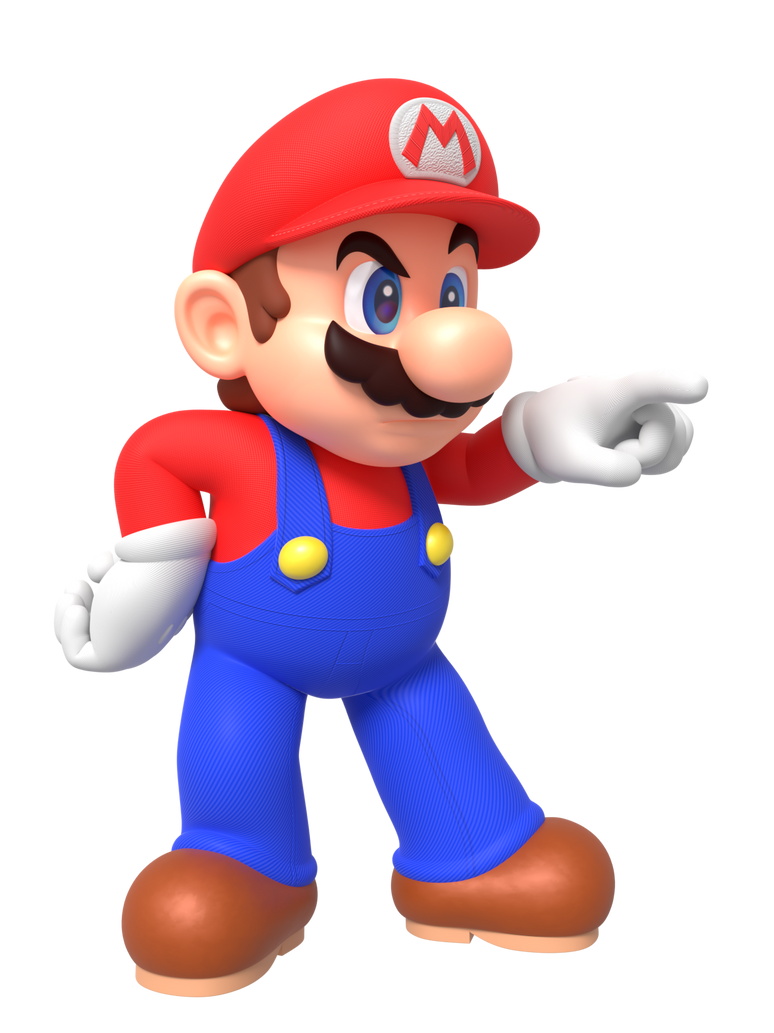 Mario Pointing At Rope Mario Pointing At Something Render by Nintega-Dario on DeviantArt
