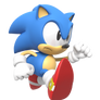 Classic Sonic Running Render
