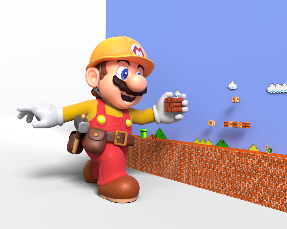 Super Mario Maker 2 Building a Level Render by NintegaDario on