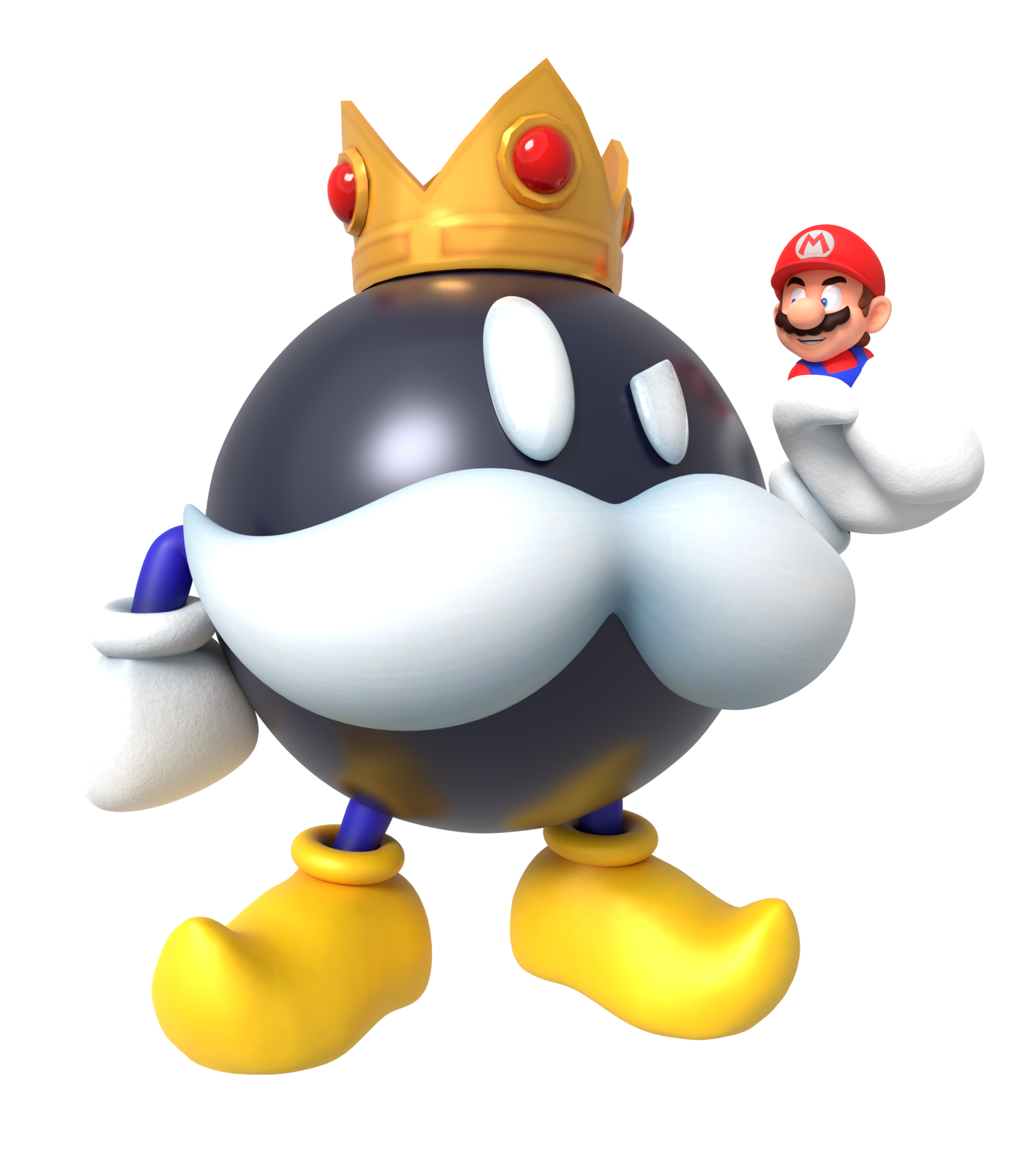 King Bob-Omb Holding Mario Render by Nintega-Dario on DeviantArt