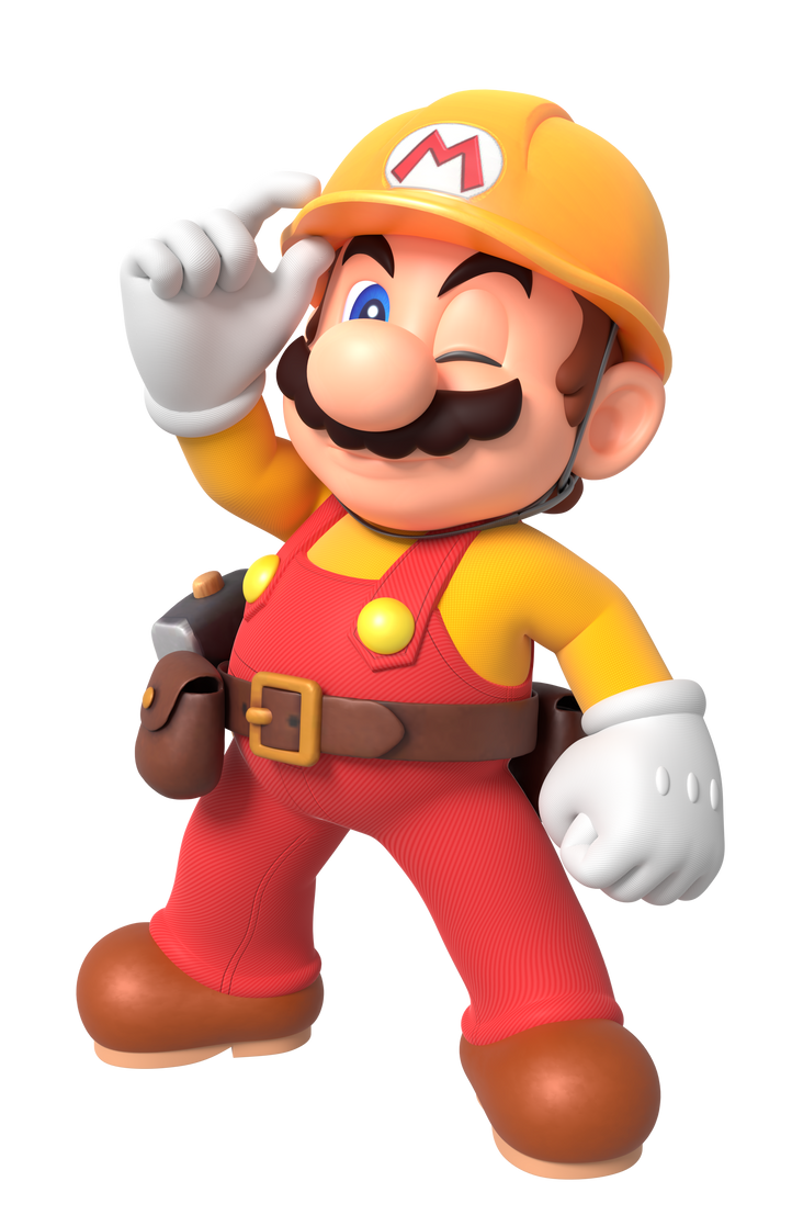 Builder Mario Holding Helmet Render by NintegaDario on DeviantArt