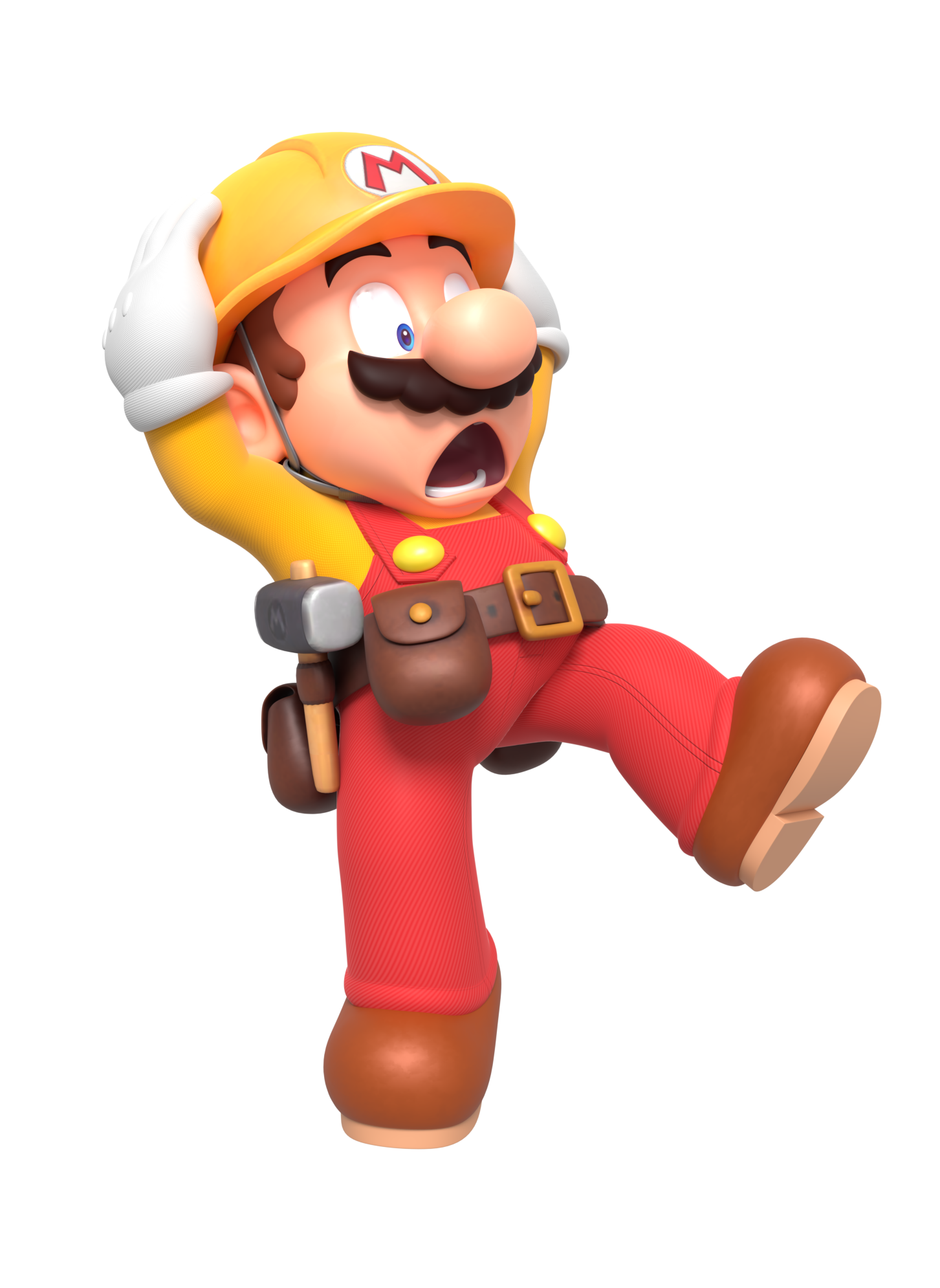 Builder Mario Terrified Render by NintegaDario on DeviantArt