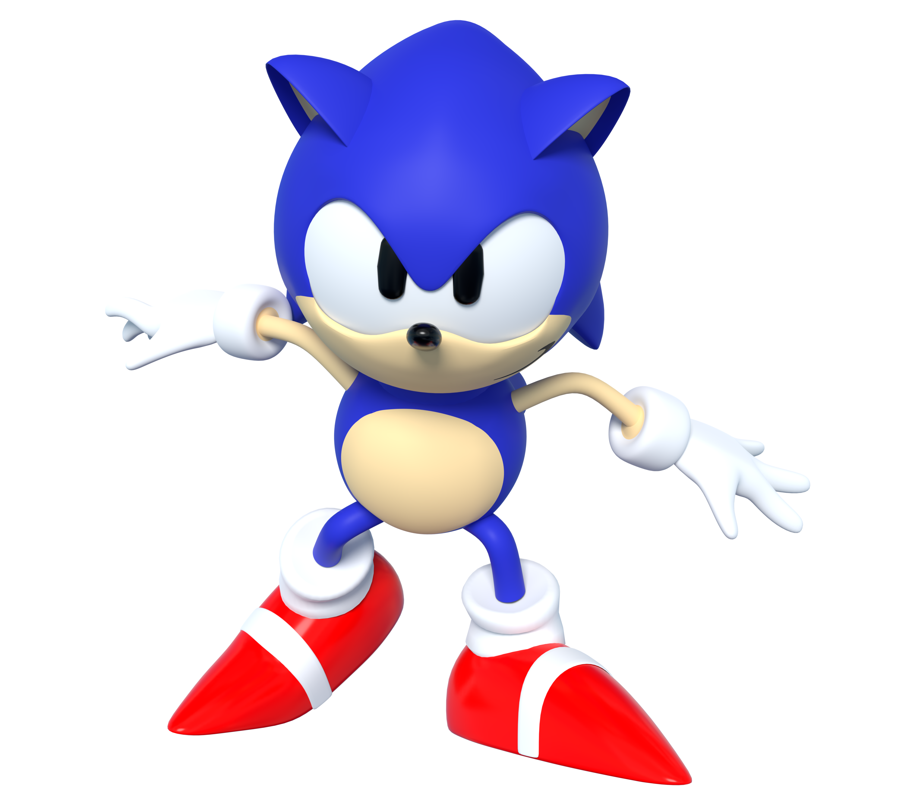 Classic Sonic Running Render by Nintega-Dario on DeviantArt