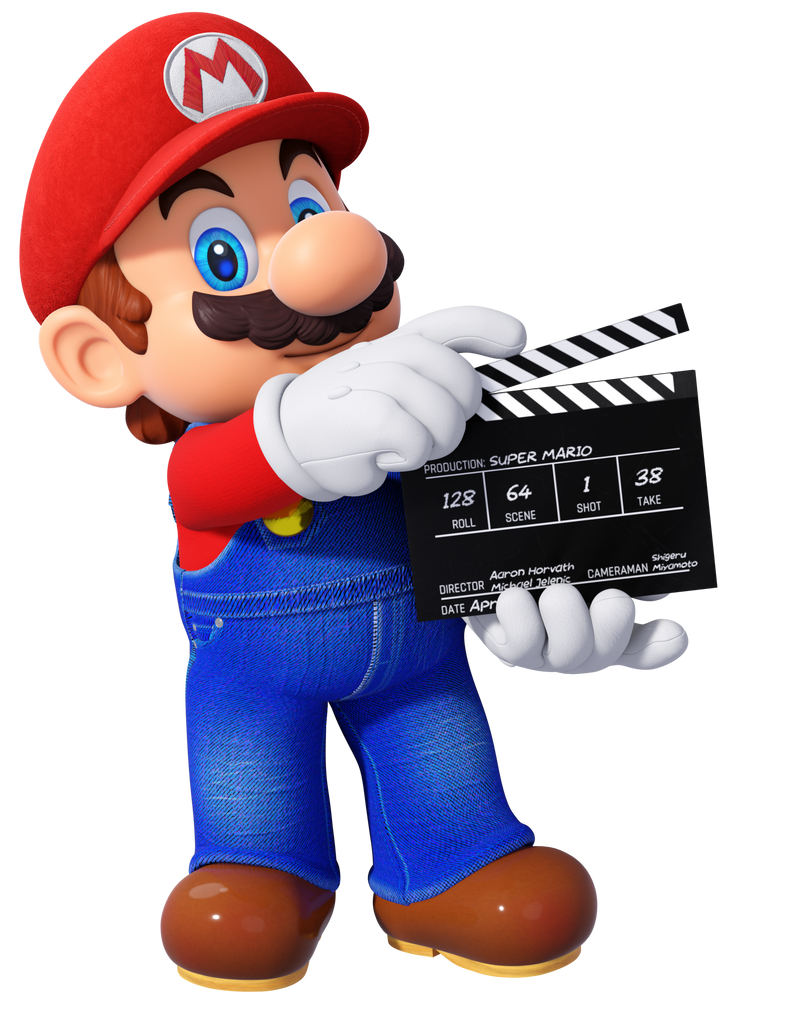 Mario Holding Clapperboard Fan-Render by Nintega-Dario on DeviantArt