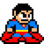 Superman Pixel Art by KidKinobi