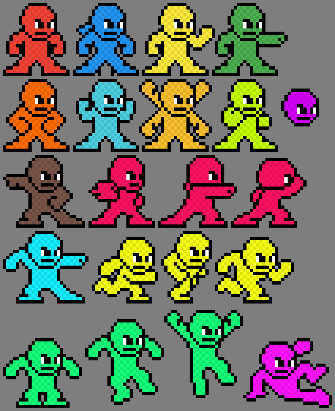 Reference Sprite Sheet Pixel Art by KidKinobi on DeviantArt