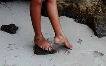 Touch of Beauty 14: Rocks, Sand and Feet