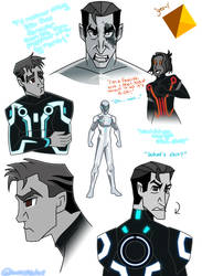 TRON: Uprising Warm-Up Doodles by InvincibleInc