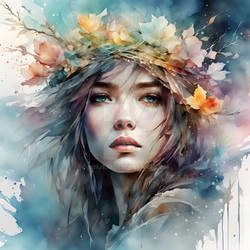 Leave-crowned Woman (Premium Download)