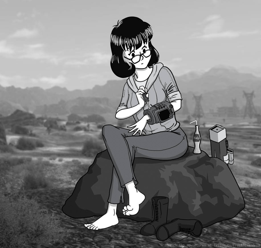 Fallout New Vegas Character Portrait by FreeAlexandria on DeviantArt