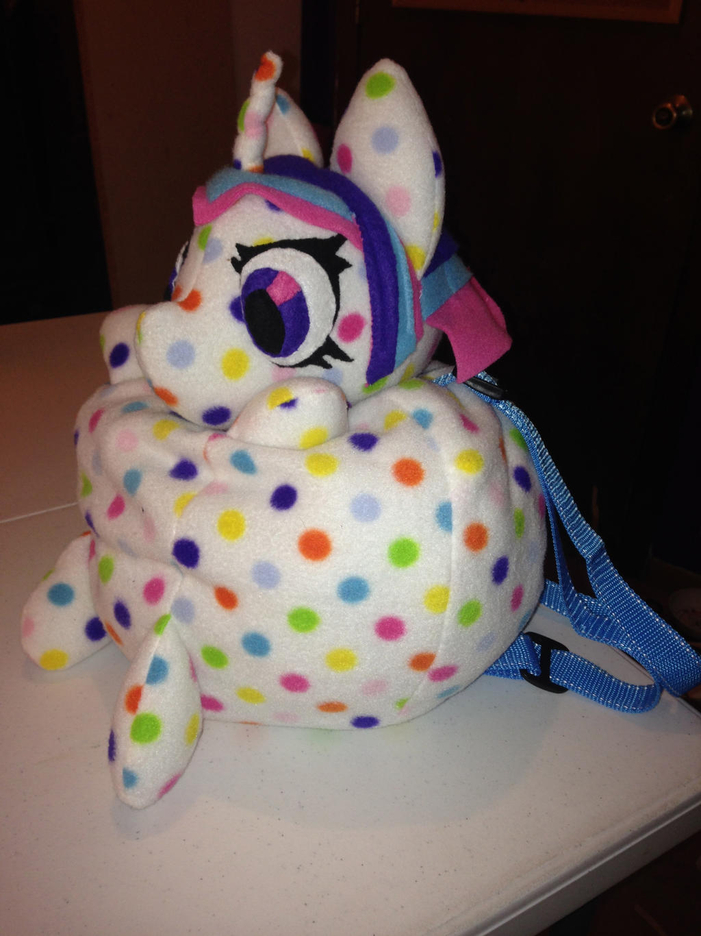 pock-a-dot unicorn backpack for sale on etsy