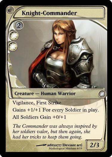 MTG Card - Knight commander by Deamorte on DeviantArt