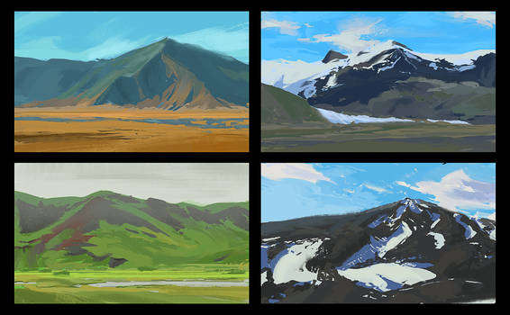 Color Study Landscape Explore the Best Landscapelandscapepaintingstudy Art | DeviantArt