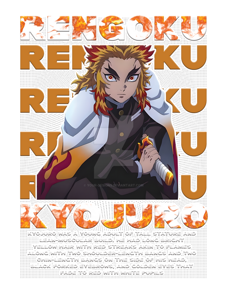 rengoku kyojuro Design by YOUR-DESIGNS on DeviantArt