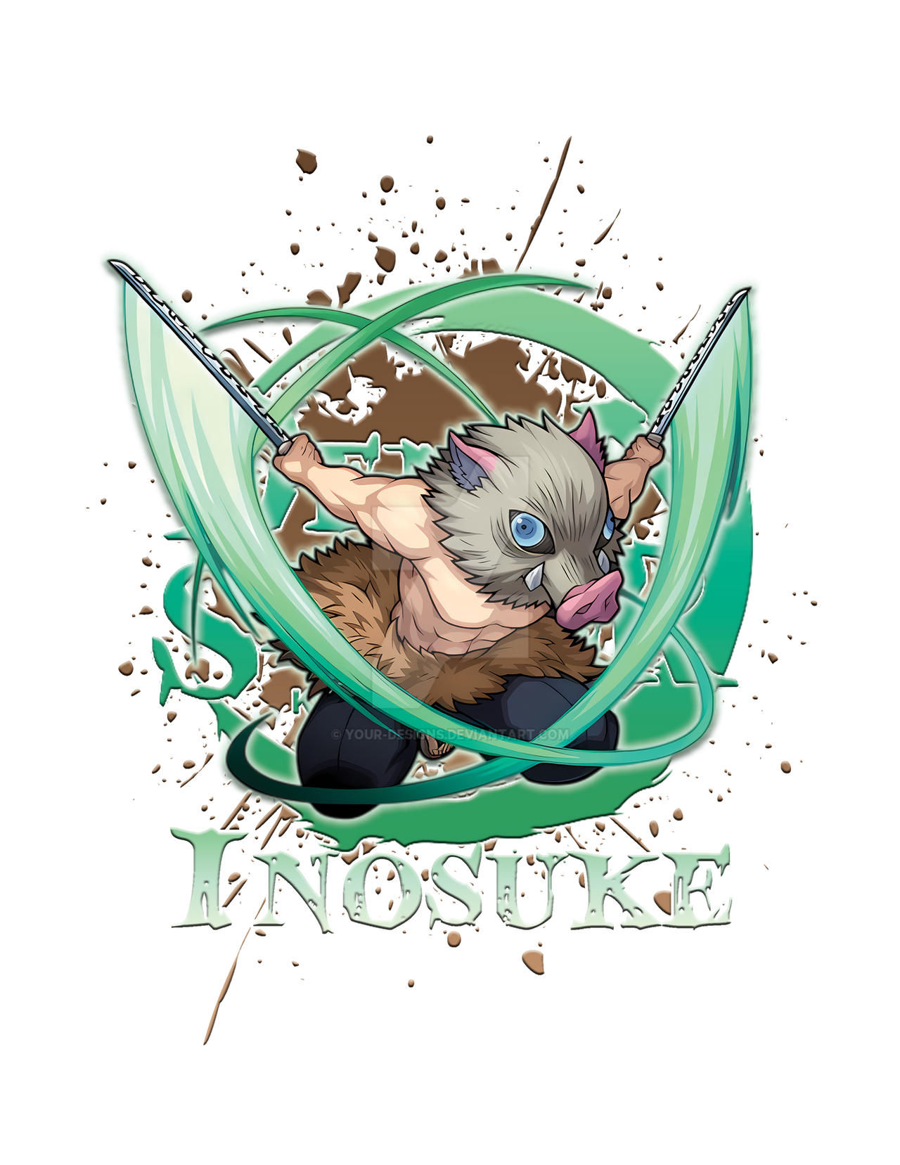 Inosuke Early Design Inosuke Hashibira design by YOUR-DESIGNS on DeviantArt