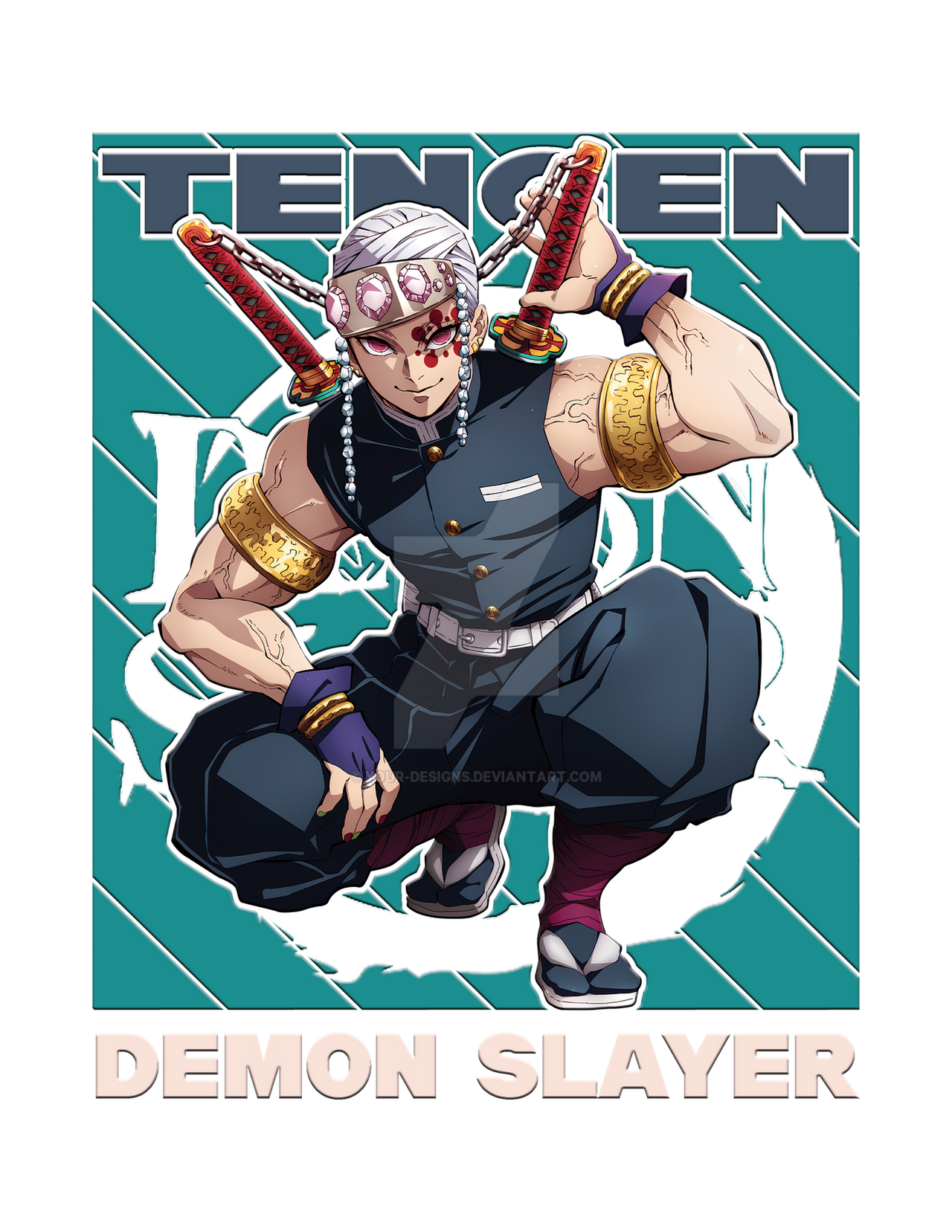 tengen uzui Design in PNG by YOUR-DESIGNS on DeviantArt