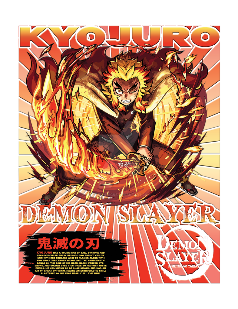 rengoku kyojuro design in PNG by YOUR-DESIGNS on DeviantArt