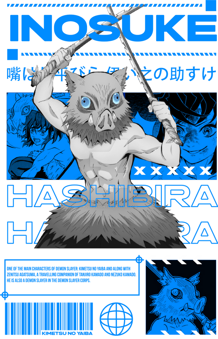 Inosuke Streetwear design by YOUR-DESIGNS on DeviantArt