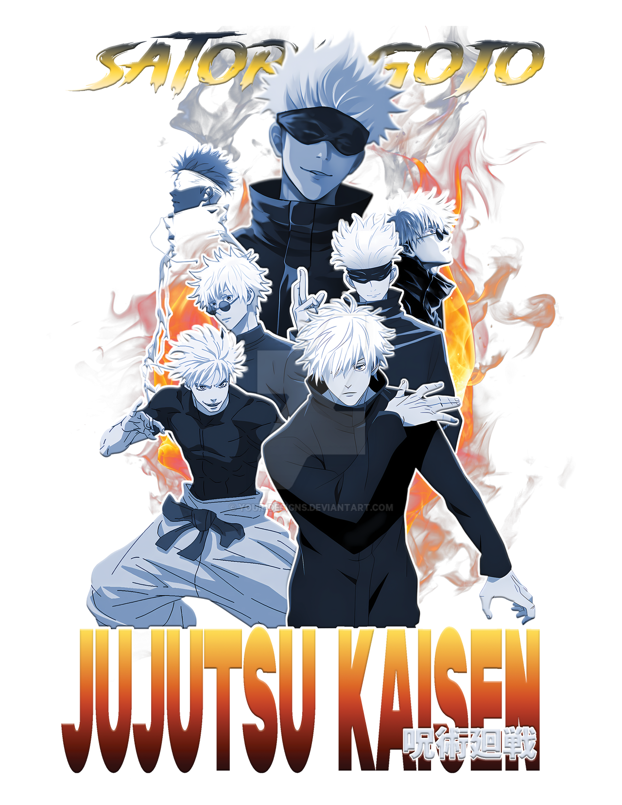 Gojo Satoru Design by YOUR-DESIGNS on DeviantArt