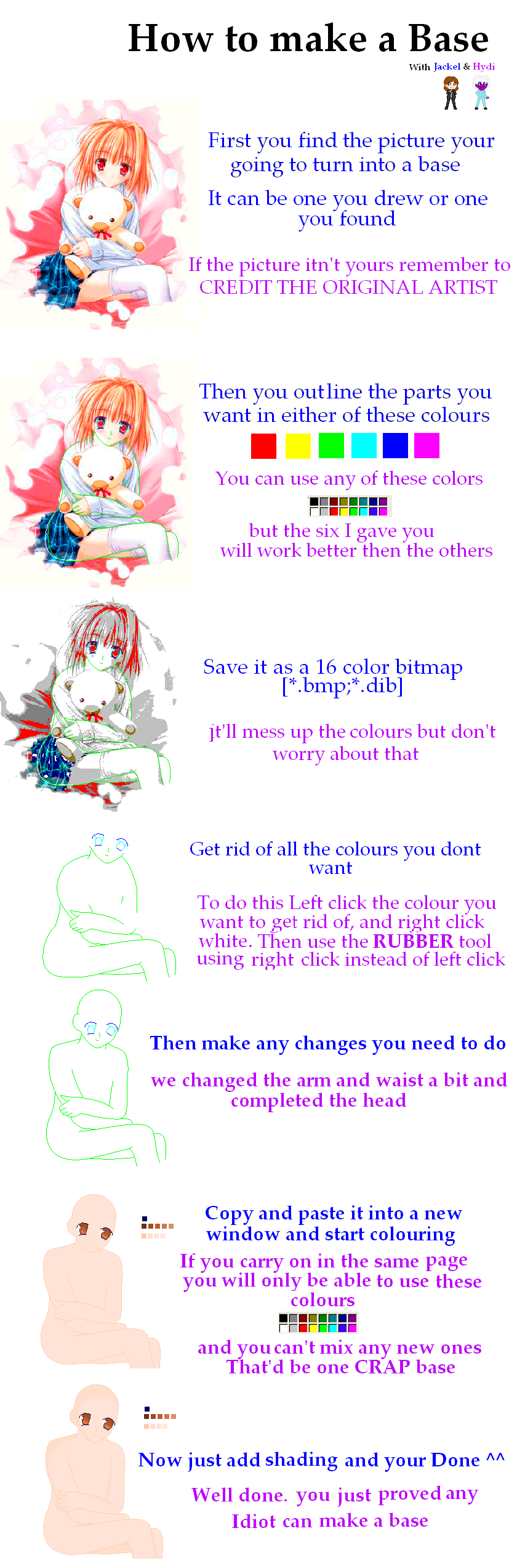 How to make a traced base by Jackel-Hydi on DeviantArt