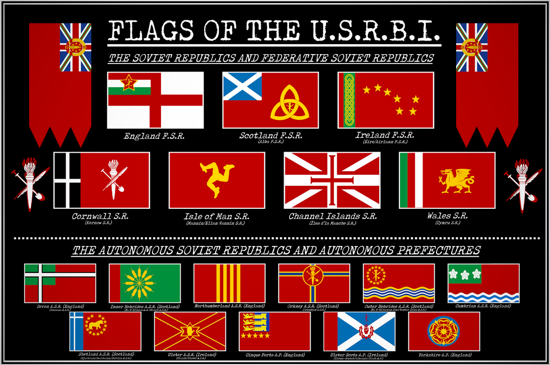Britain Deviantart Flags of fictional Socialist Britain in 1989 by sudenNSK on DeviantArt