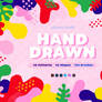 Hand-drawn seamless patterns, shapes and brushes