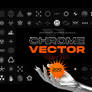 Chrome and vector abstract shapes bundle