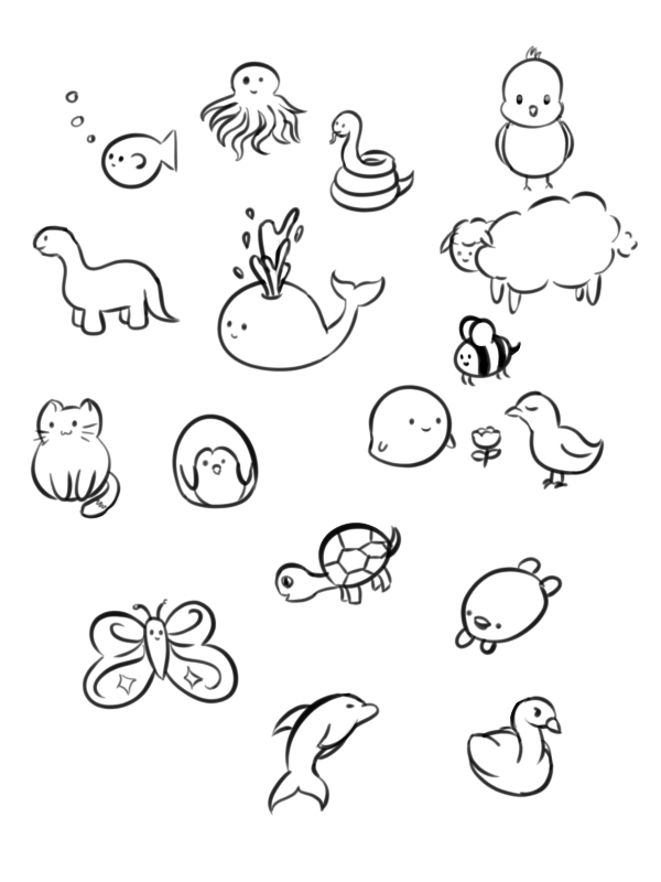 Animal Doodles by AquaSparkles on DeviantArt Animal Doodles by AquaSparkles on DeviantArt