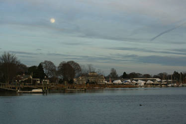 Evening on Wickford Harbor