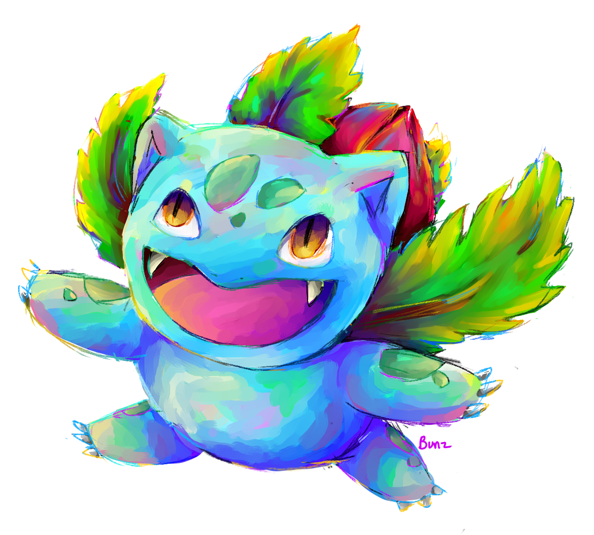 #002 Ivysaur by Iffy-Jiffy