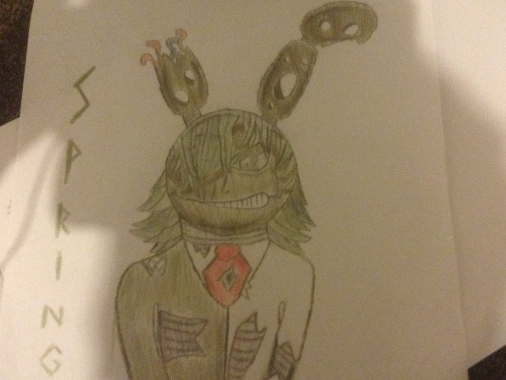 Springtrap Human Human springtrap WIP2 by FNAFfrenzyfan212 on DeviantArt