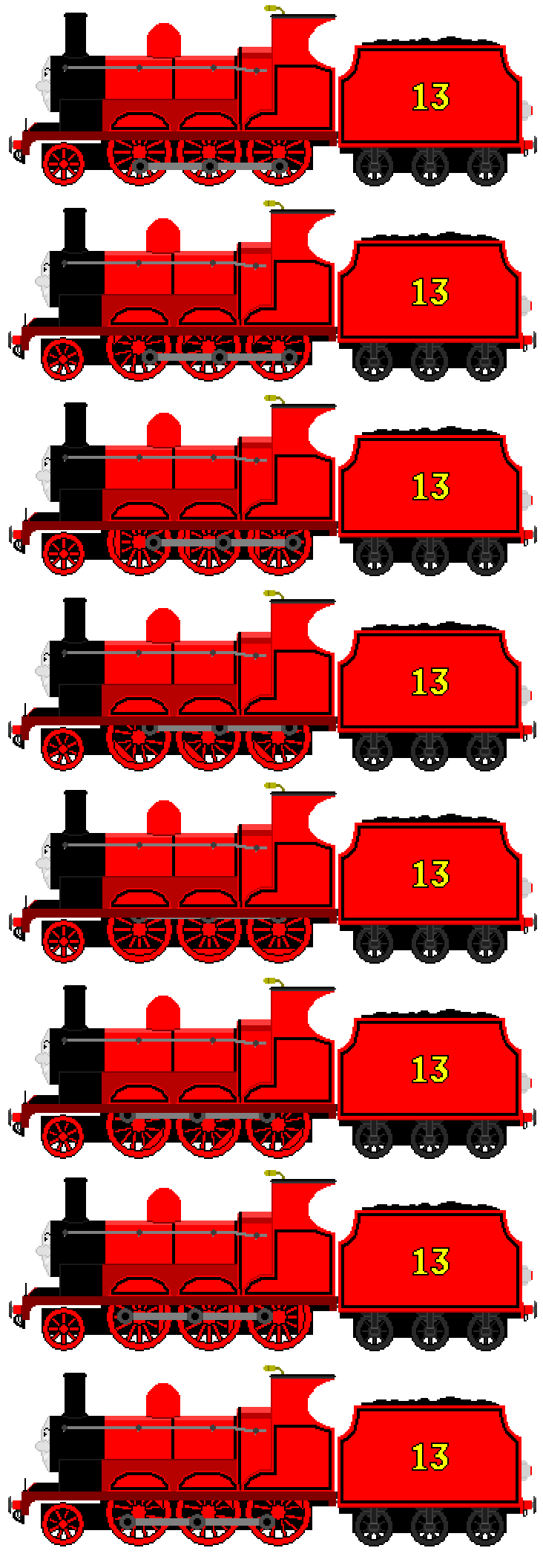 Eagle the Red Engine (Sprite Sheet)