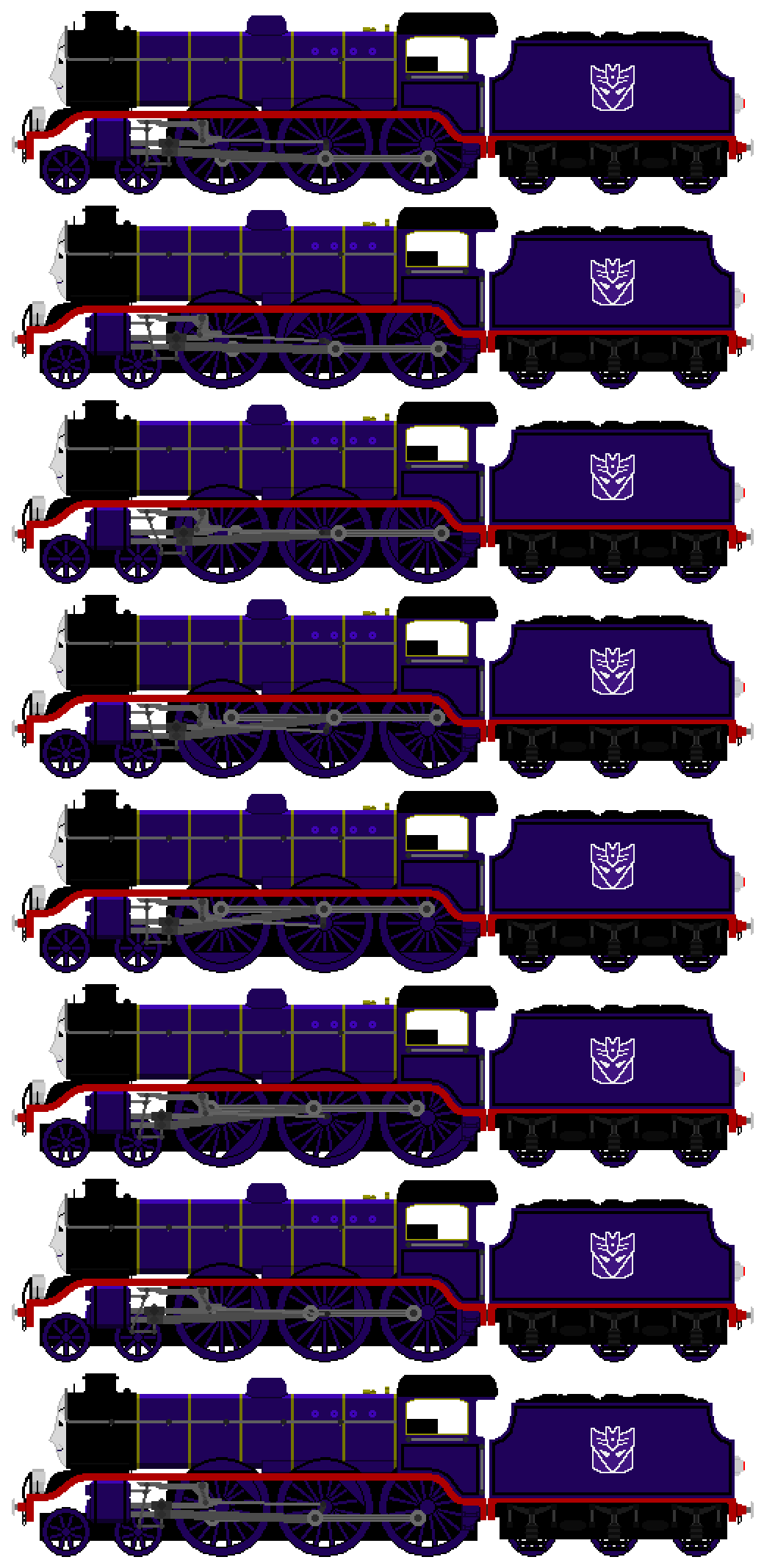 Blackscream the Evil Purple Engine (Sprite Sheet) by JamesFan1991 on ...