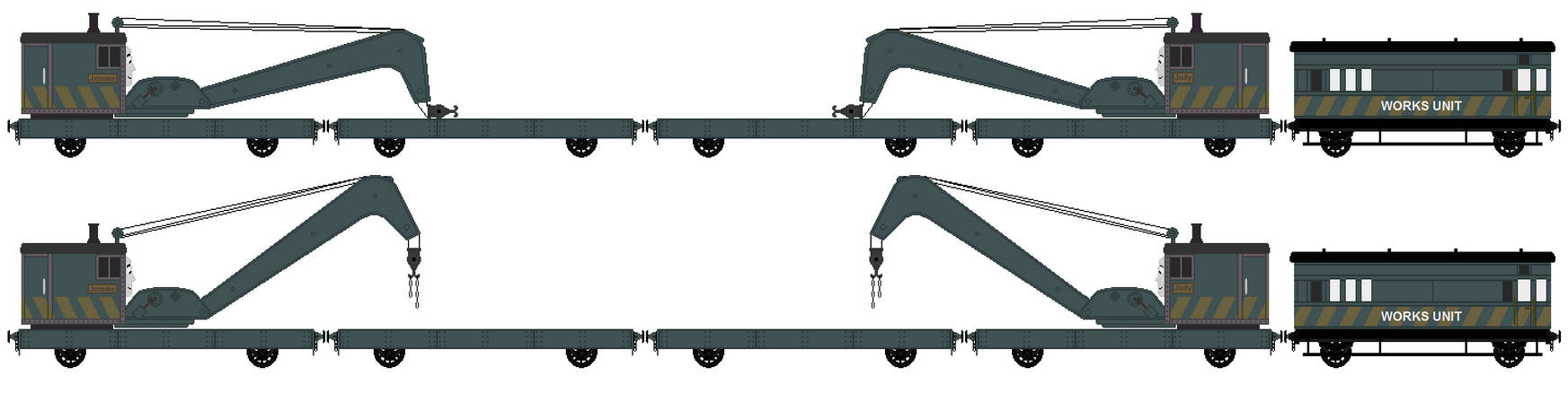 Jerome and Judy with my designed Works Unit Coach by JamesFan1991 on ...