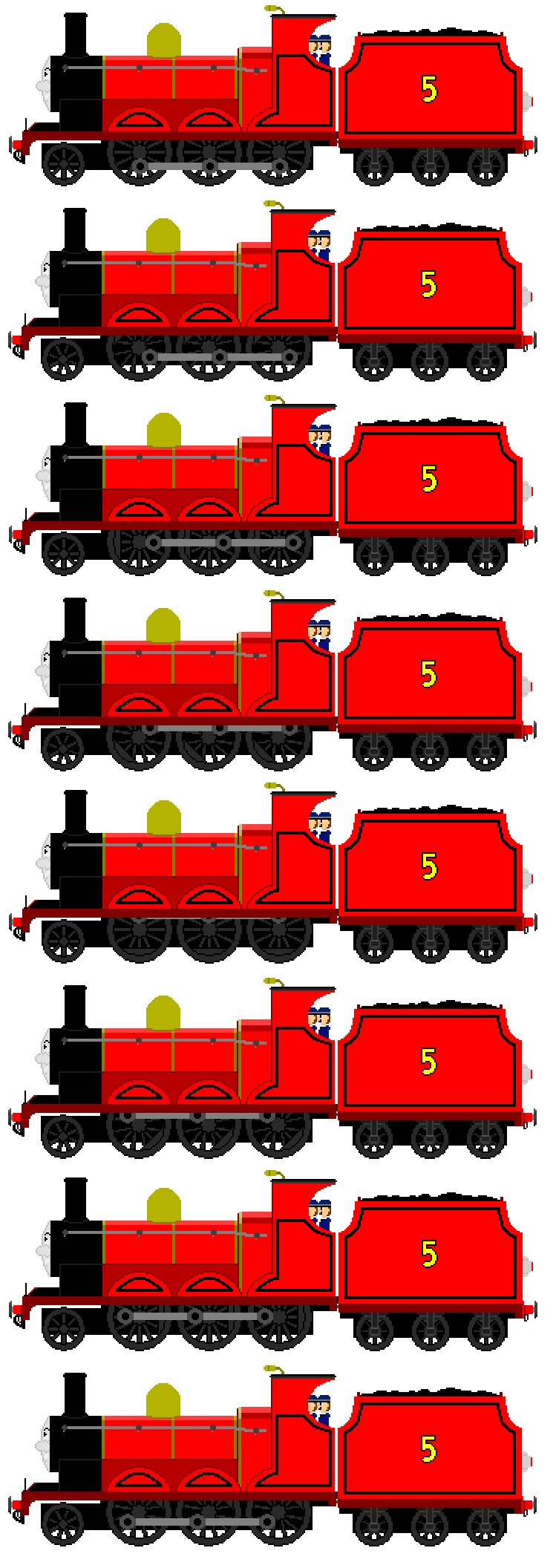 James The Red Engine (3D view) by Princess-Muffins on DeviantArt